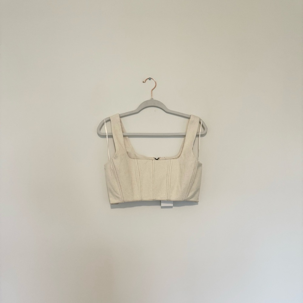 7 For All Mankind Cream Women's Top NWT